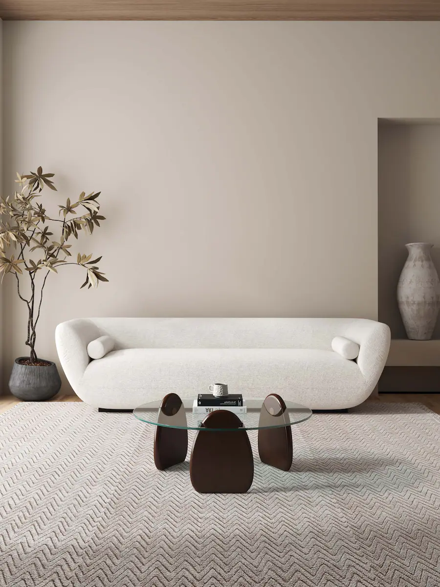Modern Table Top Pattern Manhattan Comfort Artesia Modern Glam Glass Top Wood Coffee Table ...