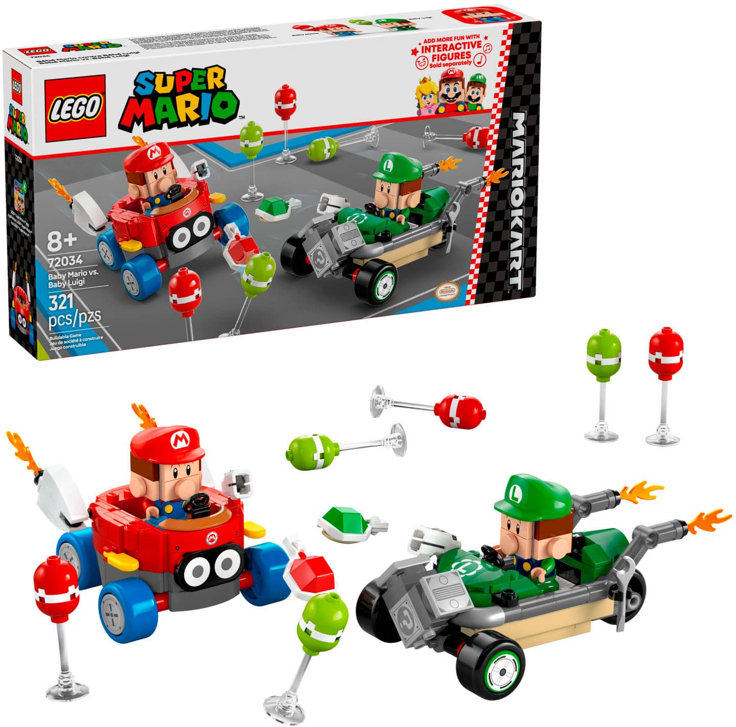 * Super Mario Bros. 8+ 72034 Mario and Baby Luigi 321 pieces/pcs
* Lego Mario Kart 8+ 72034 with interactive figures
* More fun with Mario and friends in the interactive figures
* Super Mario Bros. 8+ 72034 Mario and Baby Luigi 321 pieces/pcs
* Lego Mario Kart 8+ 72034 with interactive figures
* More fun with Mario and friends in the interactive figures