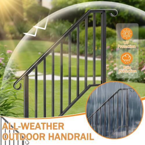 UV Protection Rain Protection ALL-WEATHER OUTDOOR HANDRAIL