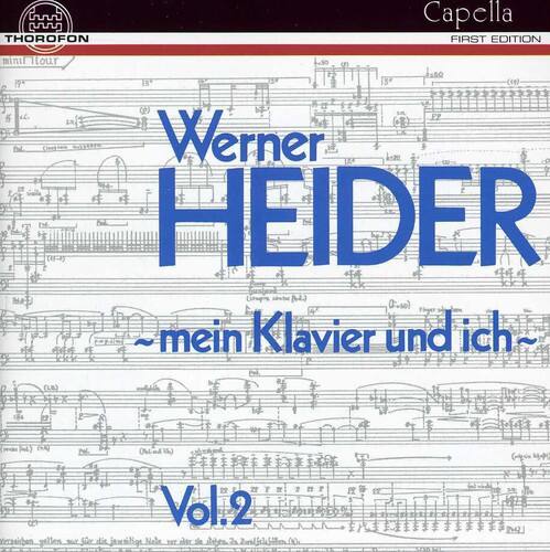 THOROFON  
Capella  
FIRST EDITION  

Werner HEIDER  
mein Klavier und ich  
Vol. 2  

THOROFON  
Capella  
FIRST EDITION  
mini  
Hour 1.50  
so 6Q B5 14 8 (11)  
1 Q b e EP 1 tal  
SHE Werner  
2 HEIDER 0.40)  
Fiyer mein Klavier und ich. Vol.2  
Nala PST sier 7s