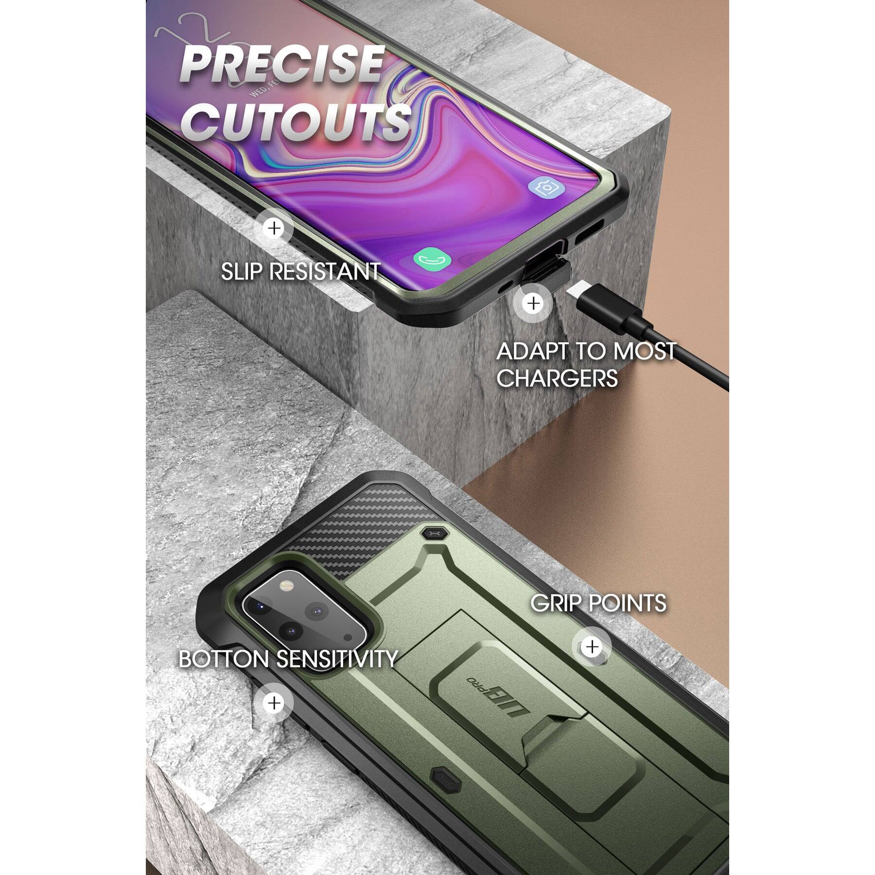 PRECISE CUTOUTS  
SLIP RESISTANT  
ADAPT TO MOST CHARGERS  
GRIP POINTS  
BOTTOM SENSITIVITY