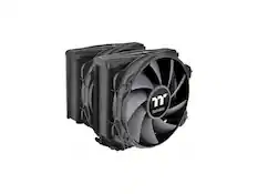 Front. Thermaltake - Thermaltake TOUGHAIR 710 Black 250W TDP CPU Cooler, Intel LGA 1700/1200, AMD AM5/AM4 Dual-Tower Copper Base 7 Heat Pipes - Black.