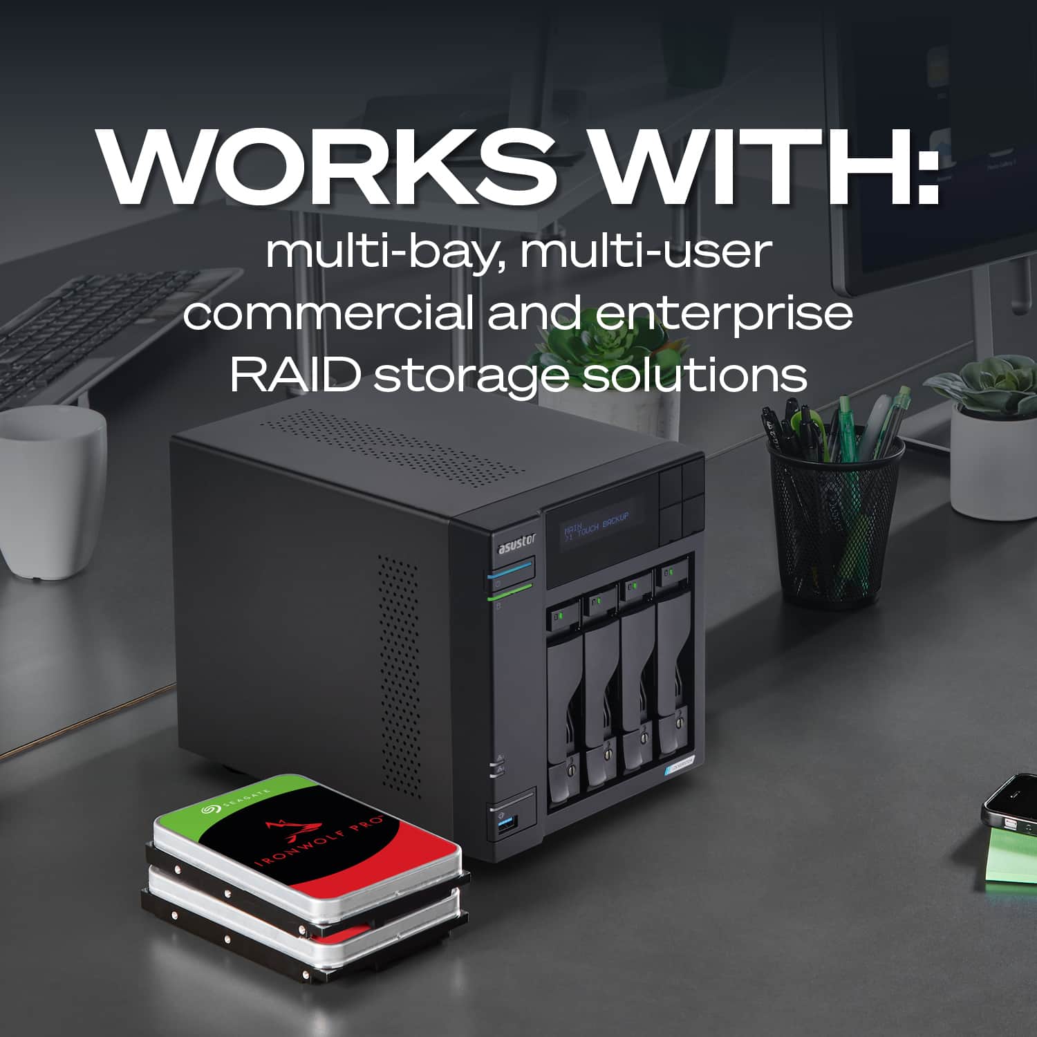 Seagate IronWolf Pro 12TB NAS Internal Hard Drive with Rescue Data