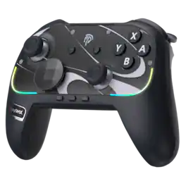 Anysun - Gamepad - One-Button Wake-Up, 6-Axis Gyroscope, NFC, TMR Anti-Drift Joysticks, HD Vibration, Interchangeable D-Pad - Black