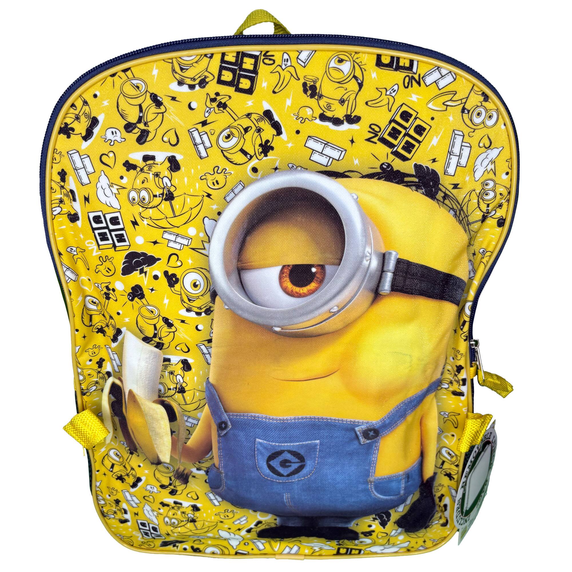 Alt View 2. Minions - Disney Minions 16" School Backpack with Large Front Pocket & Rectangular Lunch Bag - Assorted Pre-Pack.