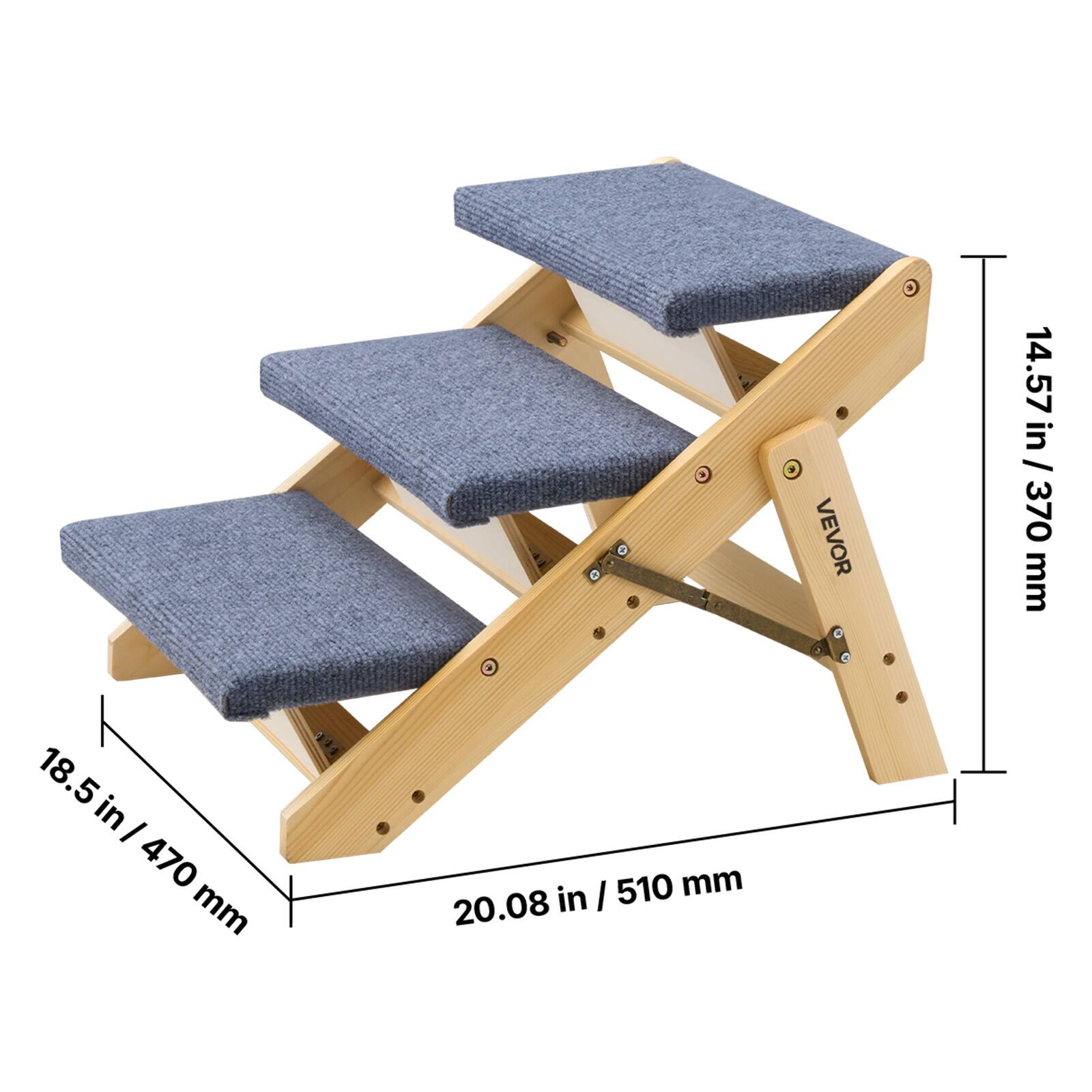 VEVOR  
14.57 in / 370 mm  
18.5 in / 470 mm  
20.08 in / 510 mm