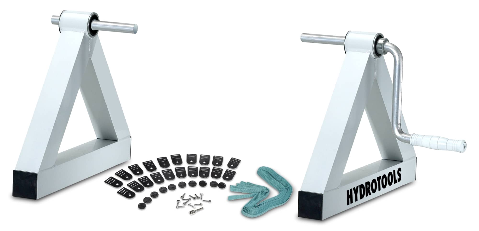 Swim Central - 16" Hydro Tools Solar Reel System for Swimming Pool Covers - White