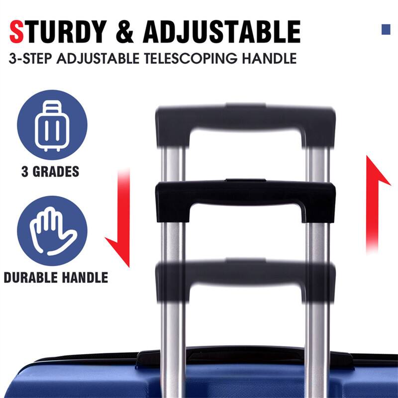 STURDY & ADJUSTABLE  
3-STEP ADJUSTABLE TELESCOPING HANDLE  
3 GRADES  
DURABLE HANDLE