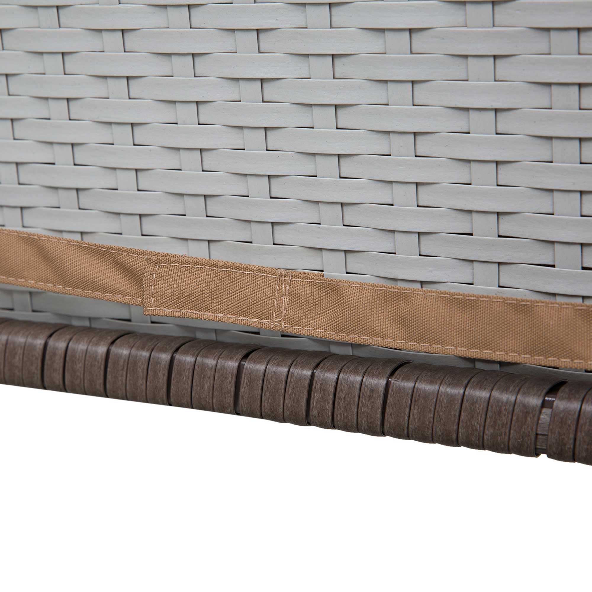 Alt View 8. Outsunny - 3 PCS Rattan Wicker Bar Set with Wood Grain Top Table and 2 Bar Stools for Outdoor, Patio, Poolside, Garden - Mixed Brown.