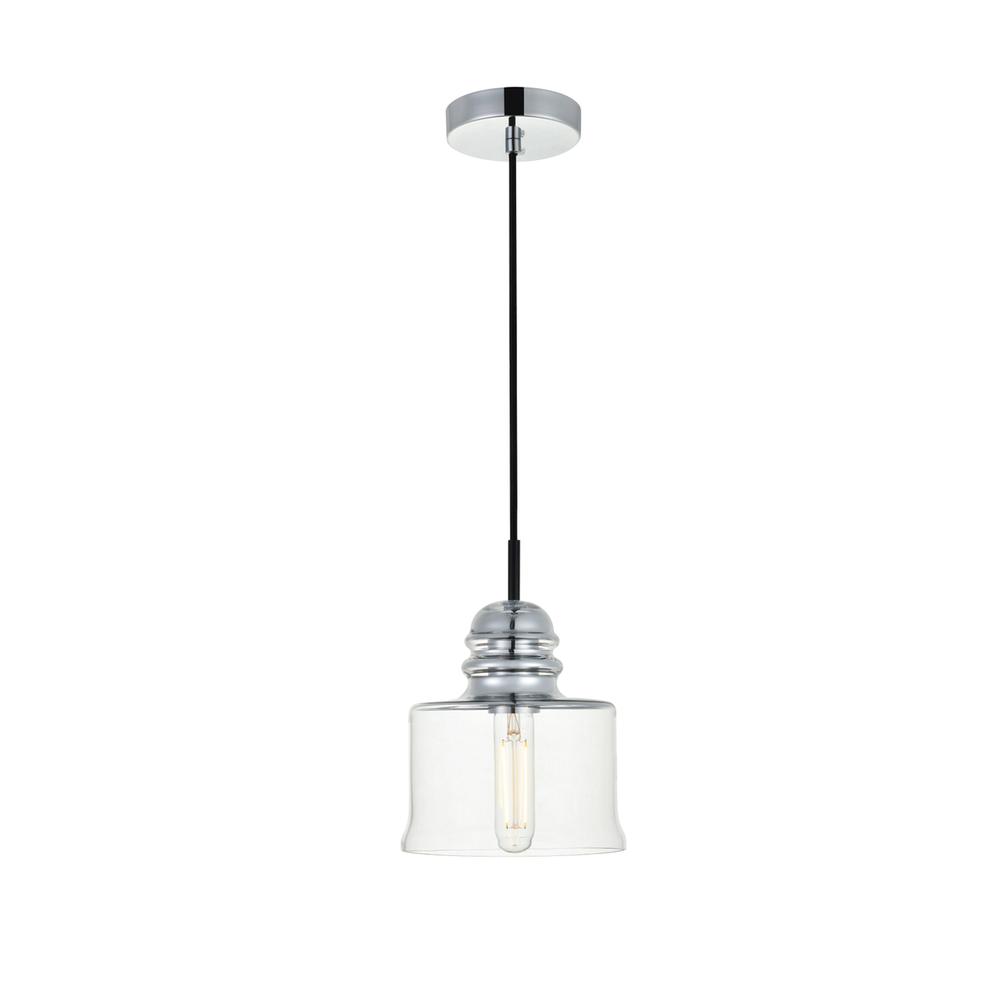 Alt View 3. Living District - Wiley Collection Flush Mount D10in H8in Lt:4 Chrome Finish - Chrome.