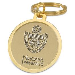 Jardine - Niagara University Purple Eagles Team Logo Split-Wire Key Ring - Gold