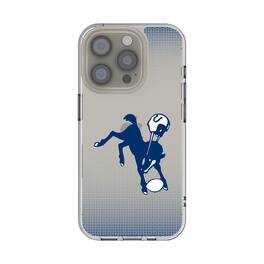 Keyscaper - Gridiron Classic Teams - Baltimore Colts Linen Logo iPhone Clear Case - 15 - Multicolor
