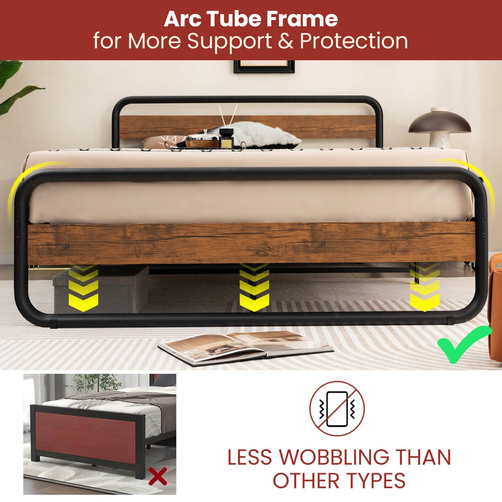 Arc Tube Frame for More Support & Protection
LESS WOBBLING THAN OTHER TYPES