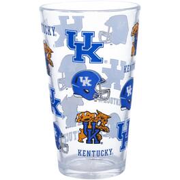 The Memory Company - Kentucky Wildcats 16oz. Allover Print Pint Glass - Multicolor