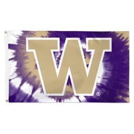 WinCraft - Washington Huskies 3' x 5' Tie-Dye Deluxe Single-Sided Flag - Multicolor