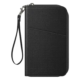 Kitcheniva - RFID Blocking Passport & Credit Cards Multi-Holder Wallet Organizer - Black