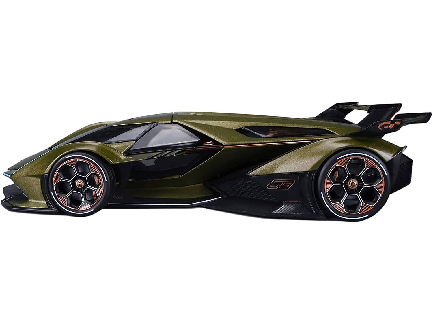Lamborghini V12 Vision Gran Turismo Matt Green Metallic 1/18 Diecast ...