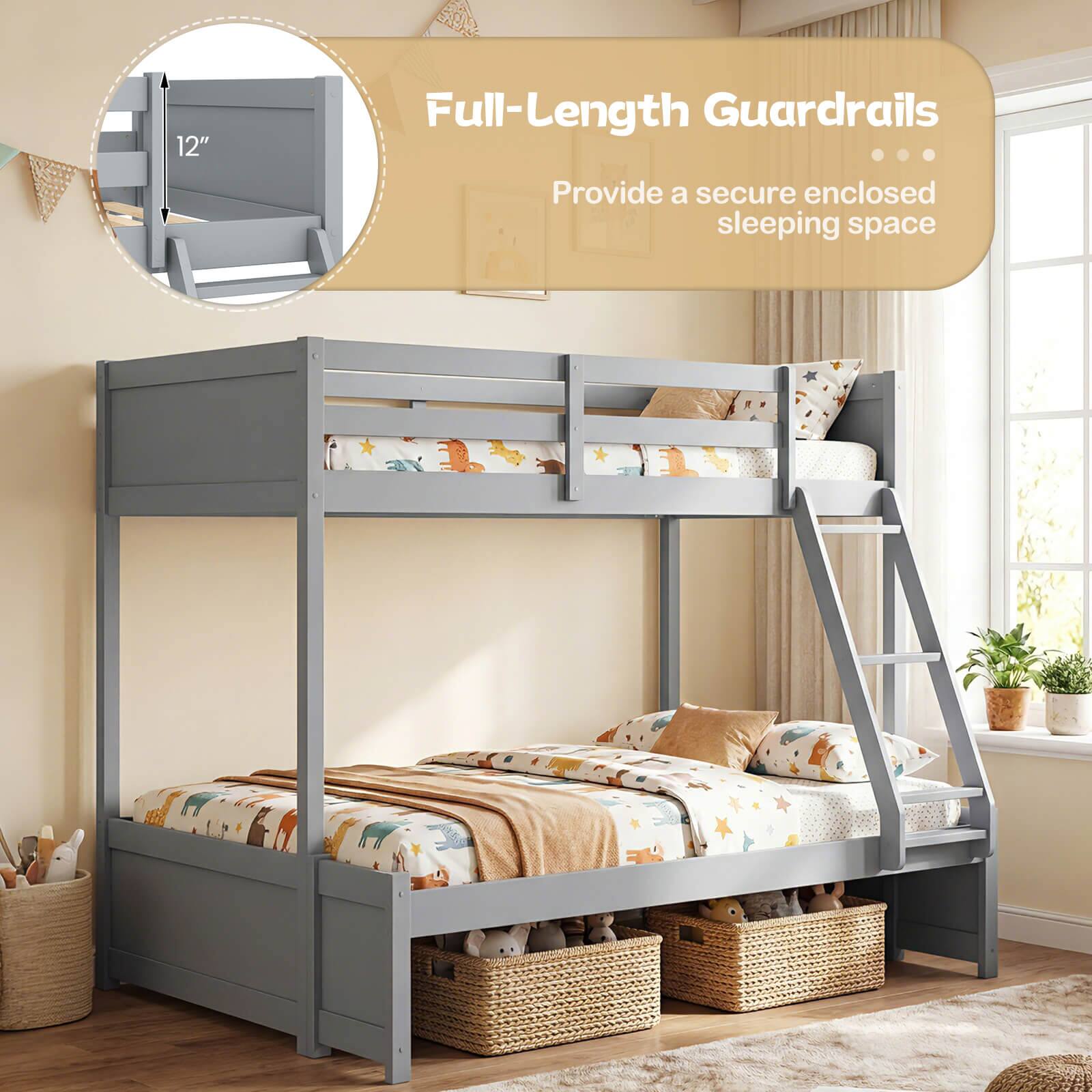 12" Full-Length Guardrails  
Provide a secure enclosed sleeping space