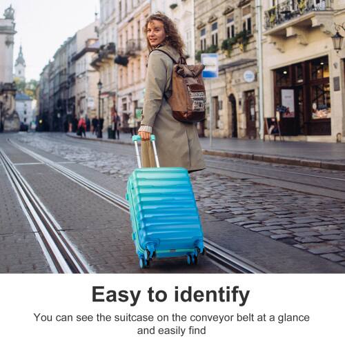 Easy to identify  
You can see the suitcase on the conveyor belt at a glance and easily find