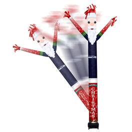 Sporticulture - Seattle Seahawks Santa Claus Inflatable Crazy Sports Fan - Blue