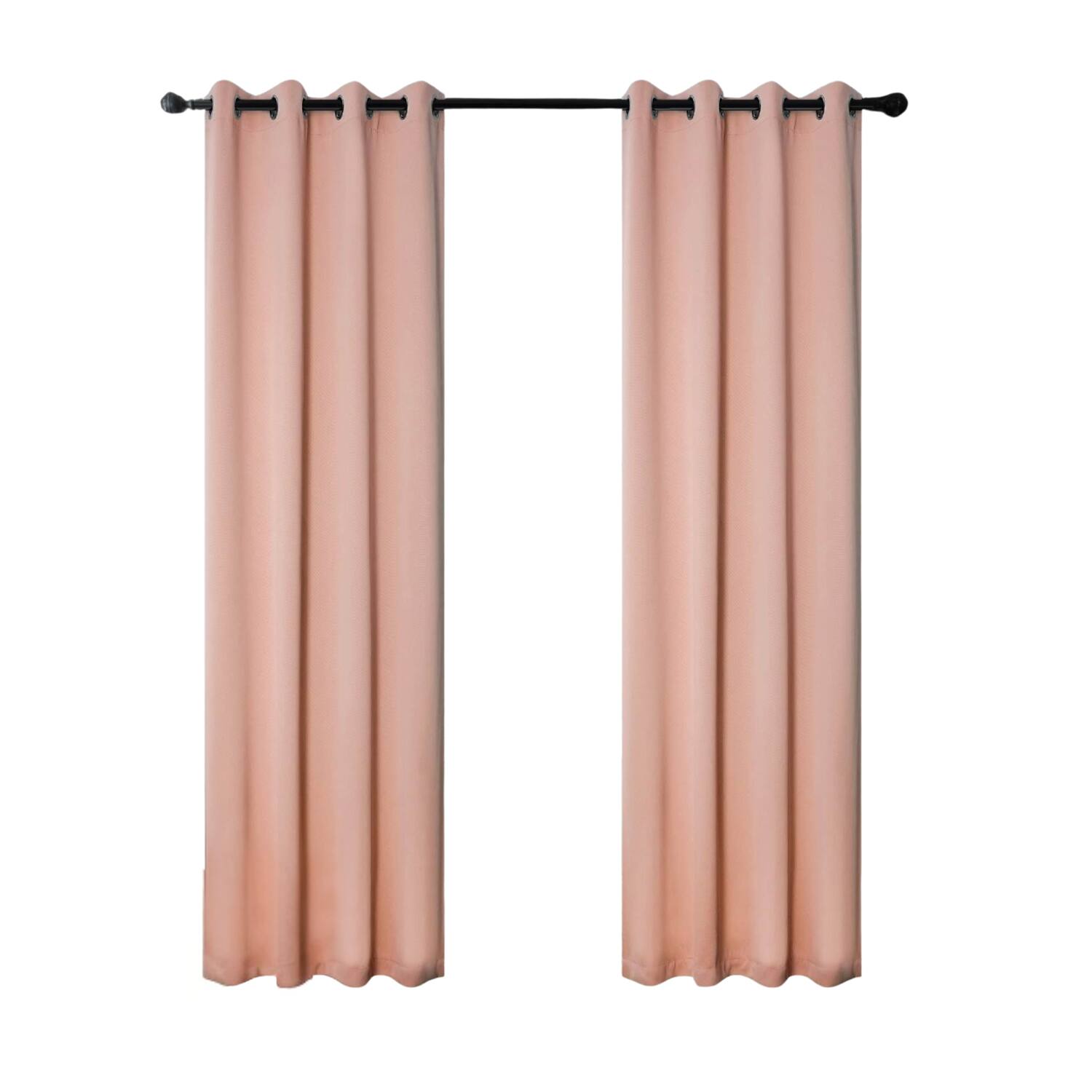 RT Designers Collection - 100% Polyester 250 GSM Riley 100% Blackout Grommet Panel 54" x 45" - Pink