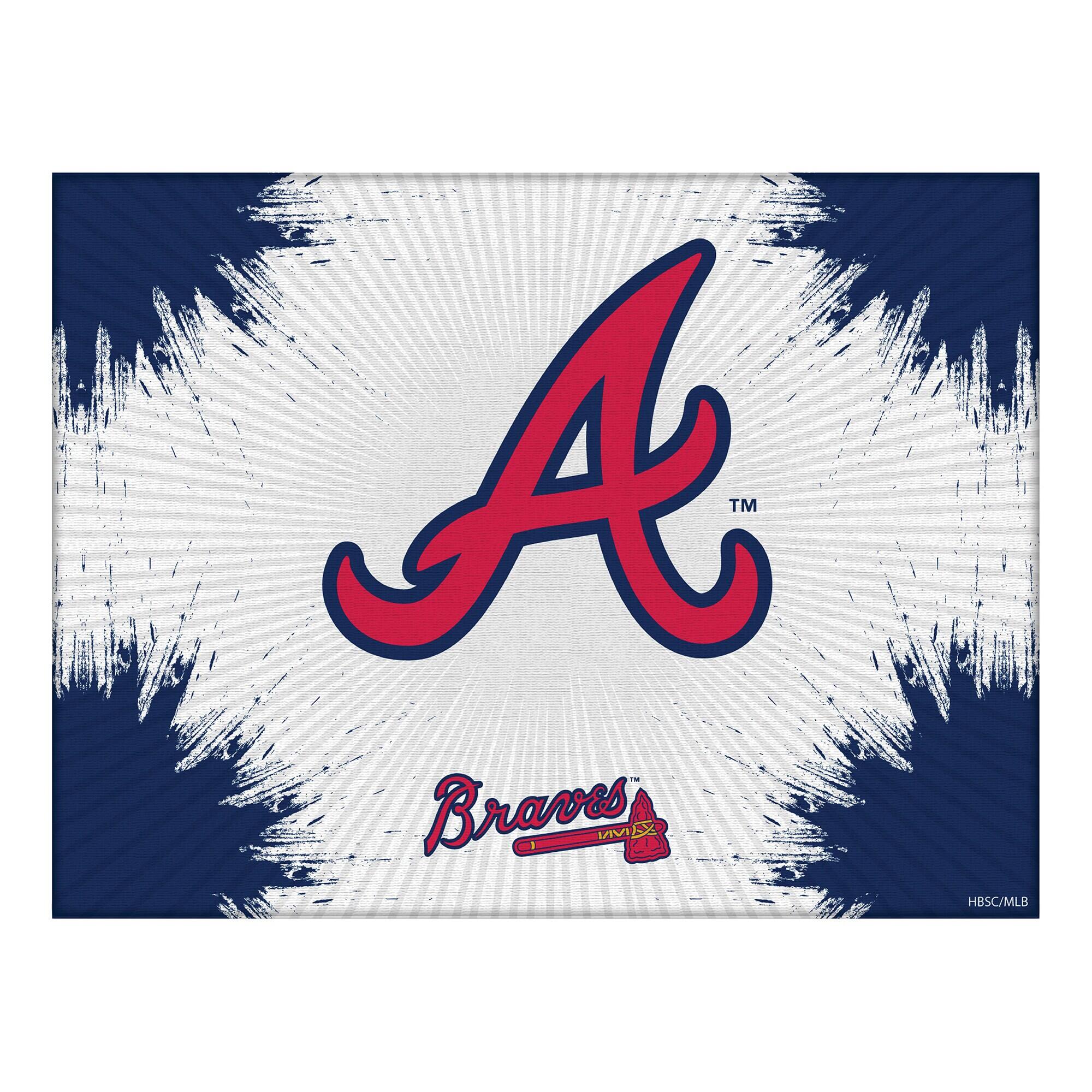 Atlanta Braves 24" x 32" Splash Canvas Wall Art