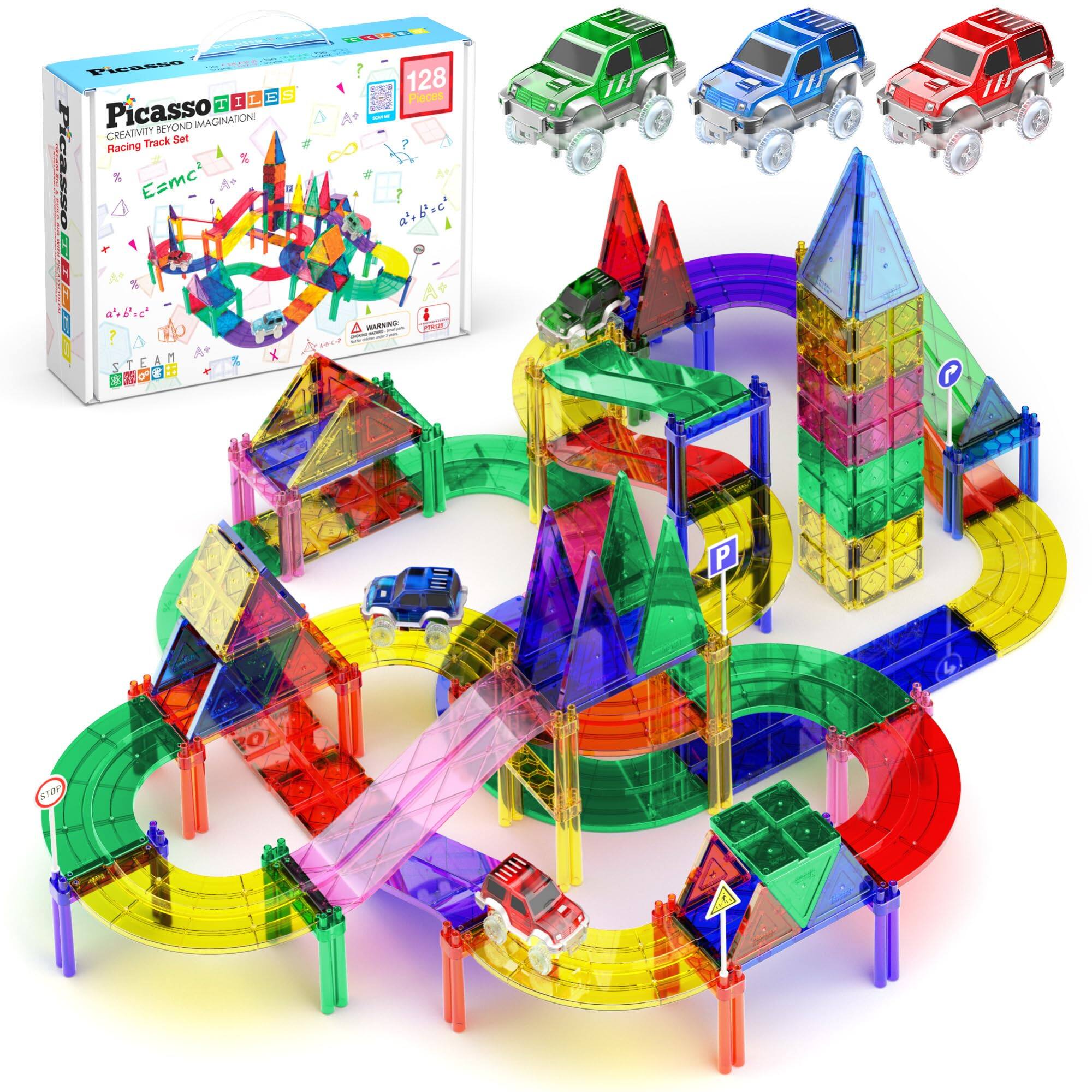 Picasso  
Creativity Beyond Imagination  
Racing Track Set  
24 VO Picasso 2 - E=mc²  
128 Pieces  
STEAM  
STOP  
P