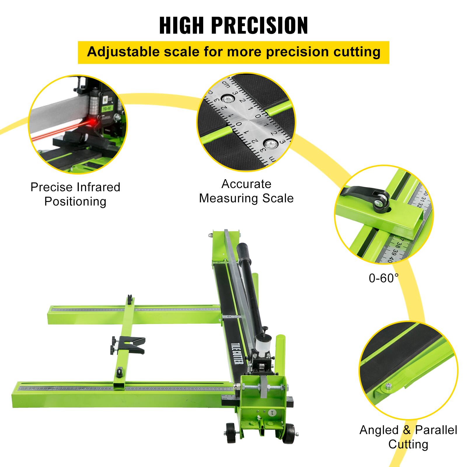 HIGH PRECISION  
Adjustable scale for more precision cutting  

Precise Infrared Positioning  
Accurate Measuring Scale  
Angled & Parallel Cutting  

14 cm min  
G a 3 2 2 1 1 0 0 - 1 2 2 3 3 E  
J 31 32 38 BE 40 0-60 TLECUTTER