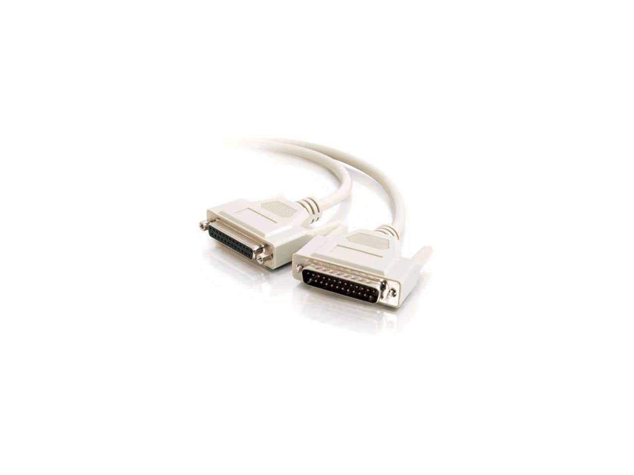 Cables to Go - C2G 02656 DB25 M/F Serial RS232 Extension Cable, Beige (10 Feet, 3.04 Meters)