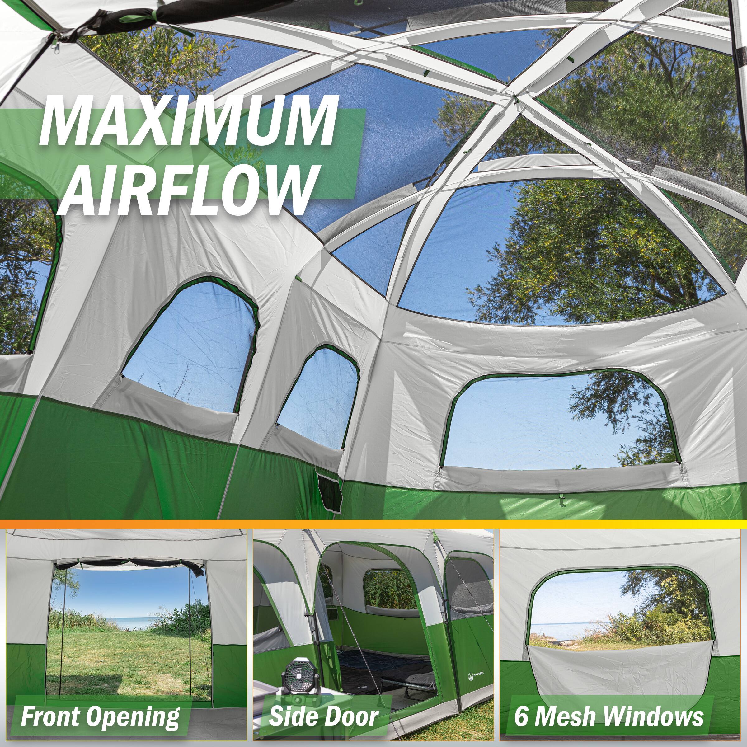 MAXIMUM AIRFLOW  
Front Opening Side Door 6 Mesh Windows