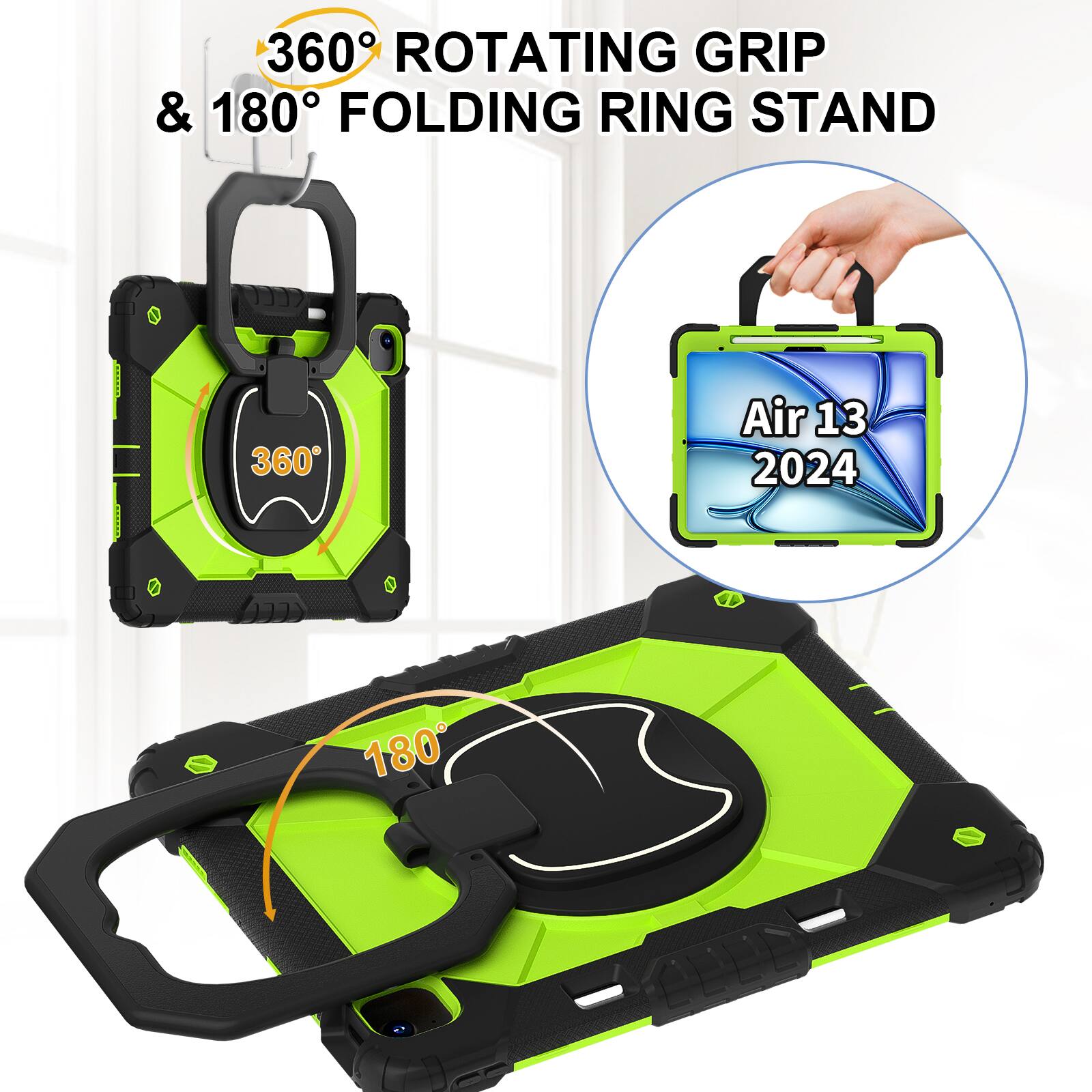 360° Rotating Grip & 180° Folding Ring Stand

Air 13 2024