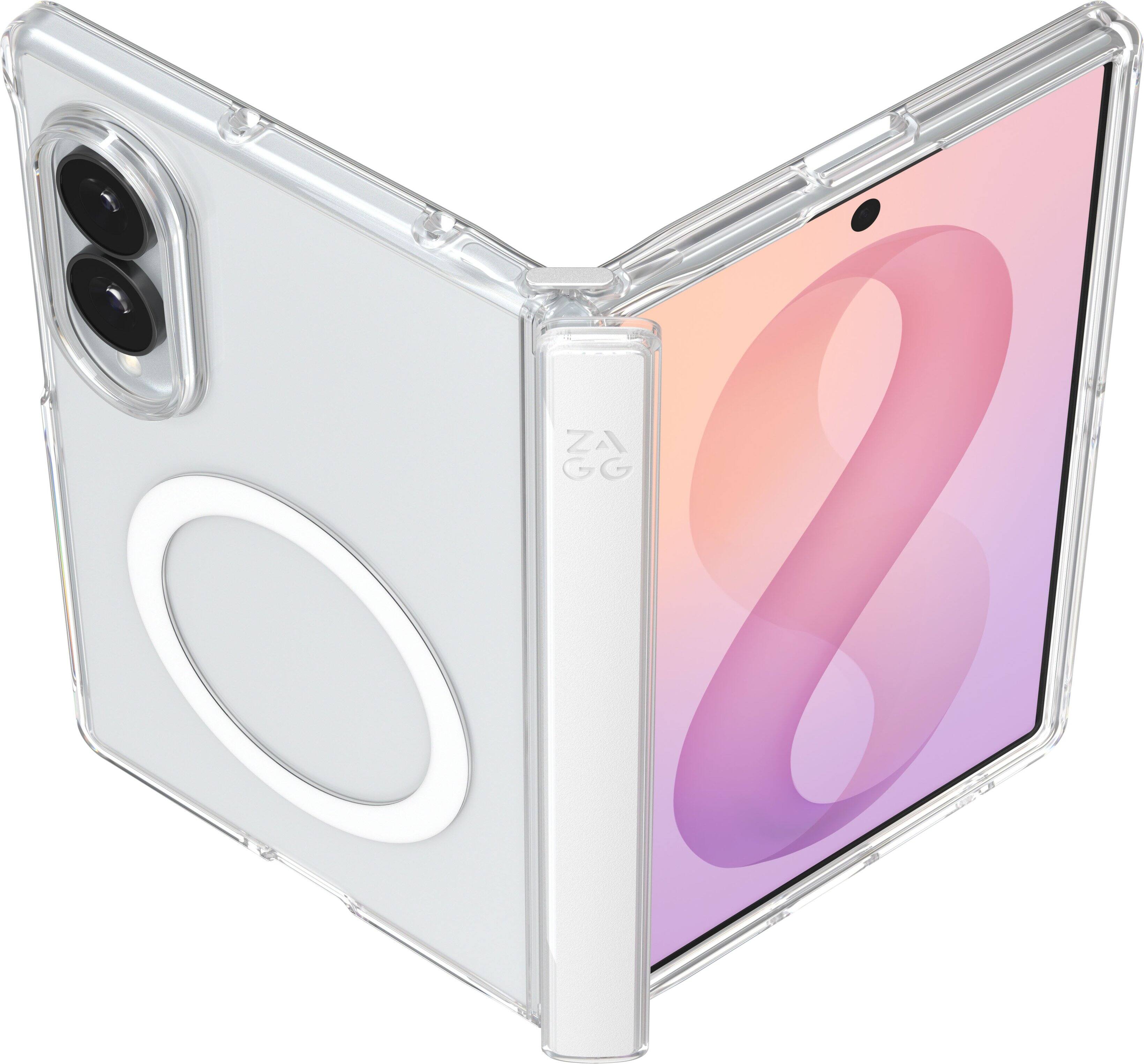 Alt View 2. ZAGG - Crystal Palace Snap Case for Samsung Galaxy Z Fold8 - Clear.