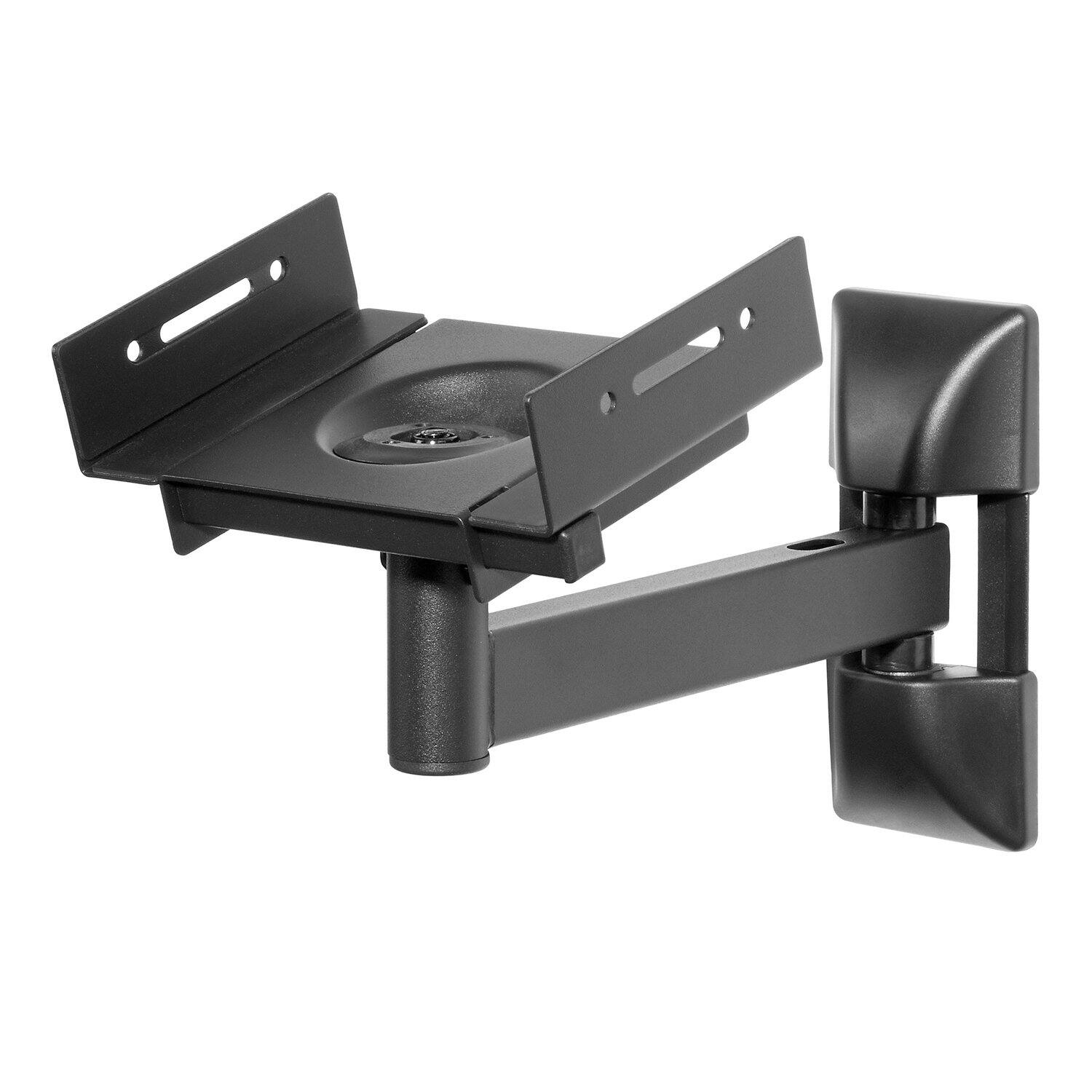 Front. Peerless-AV - Adjustable Bookshelf Speaker Wall Mount, 55 lb Capacity, Pair - Multicolor.