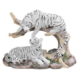 FC Design - 9"W Tiger Couple Figurine Statue Desk Tabletop Home Decor Gift - Multi-Color