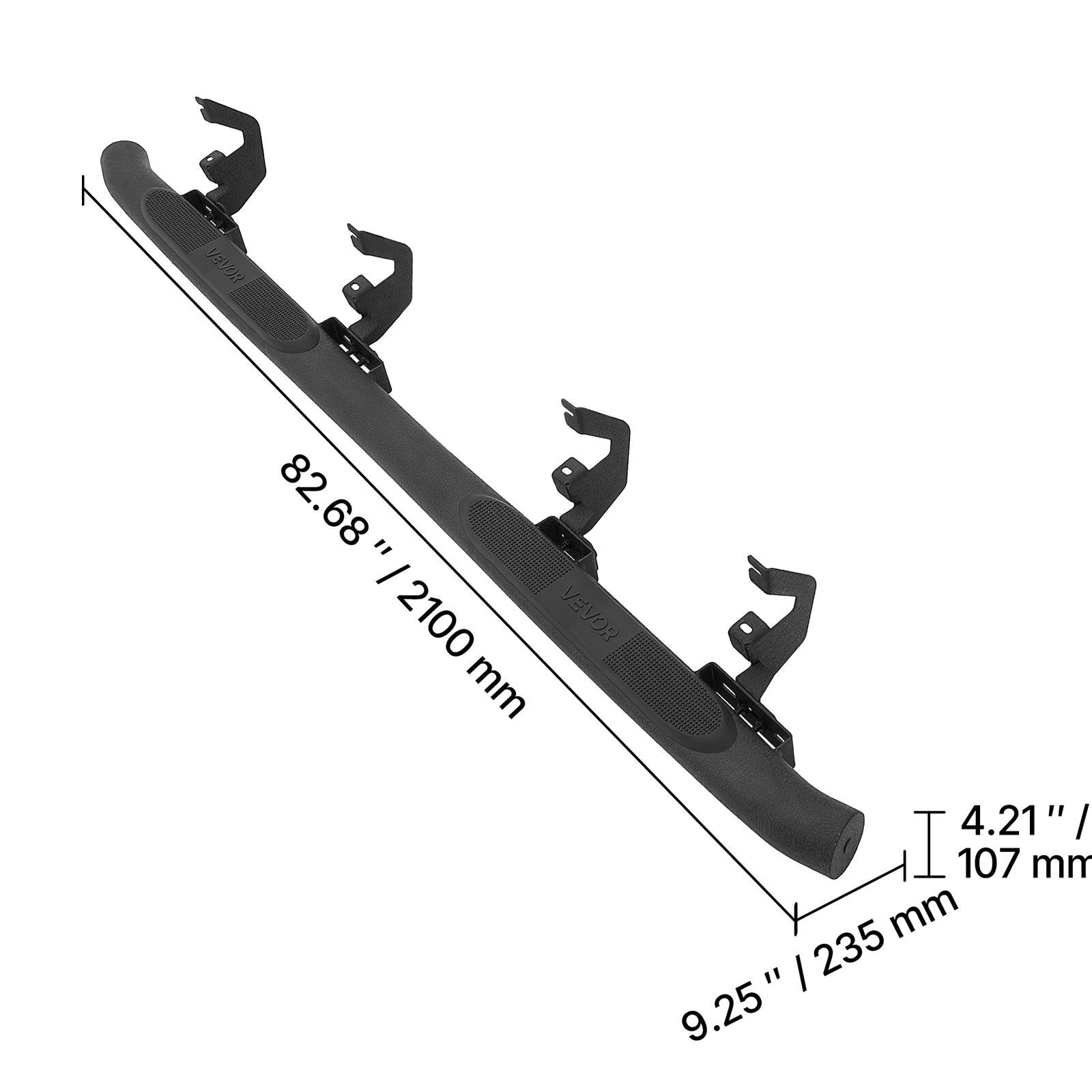 VEVOR 82.68" / 2100 mm  
VEVOR 3 mm  
4.21" / 107 mm  
9.25" / 235 mm