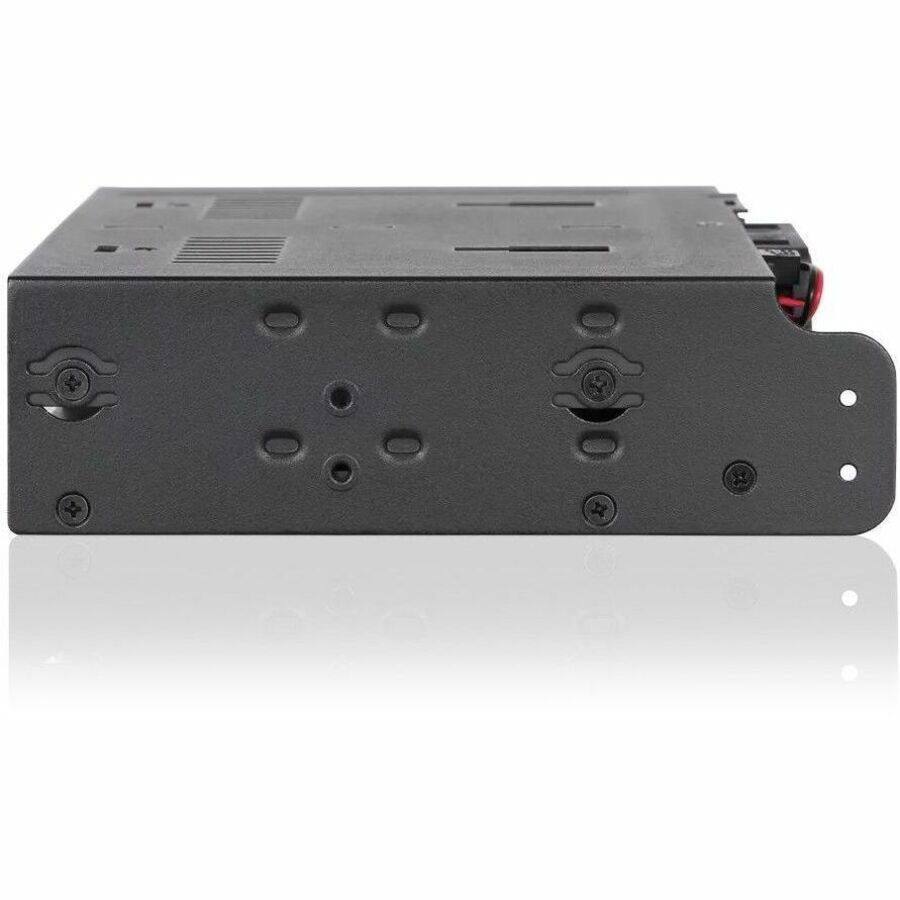 Alt View 7. Icy Dock - Icy Dock FlexiDOCK MB014SP-B R1 Drive Enclosure for 5.25" SATA/600, 12Gb/s SAS - SATA Host Interface - Black - Hot.