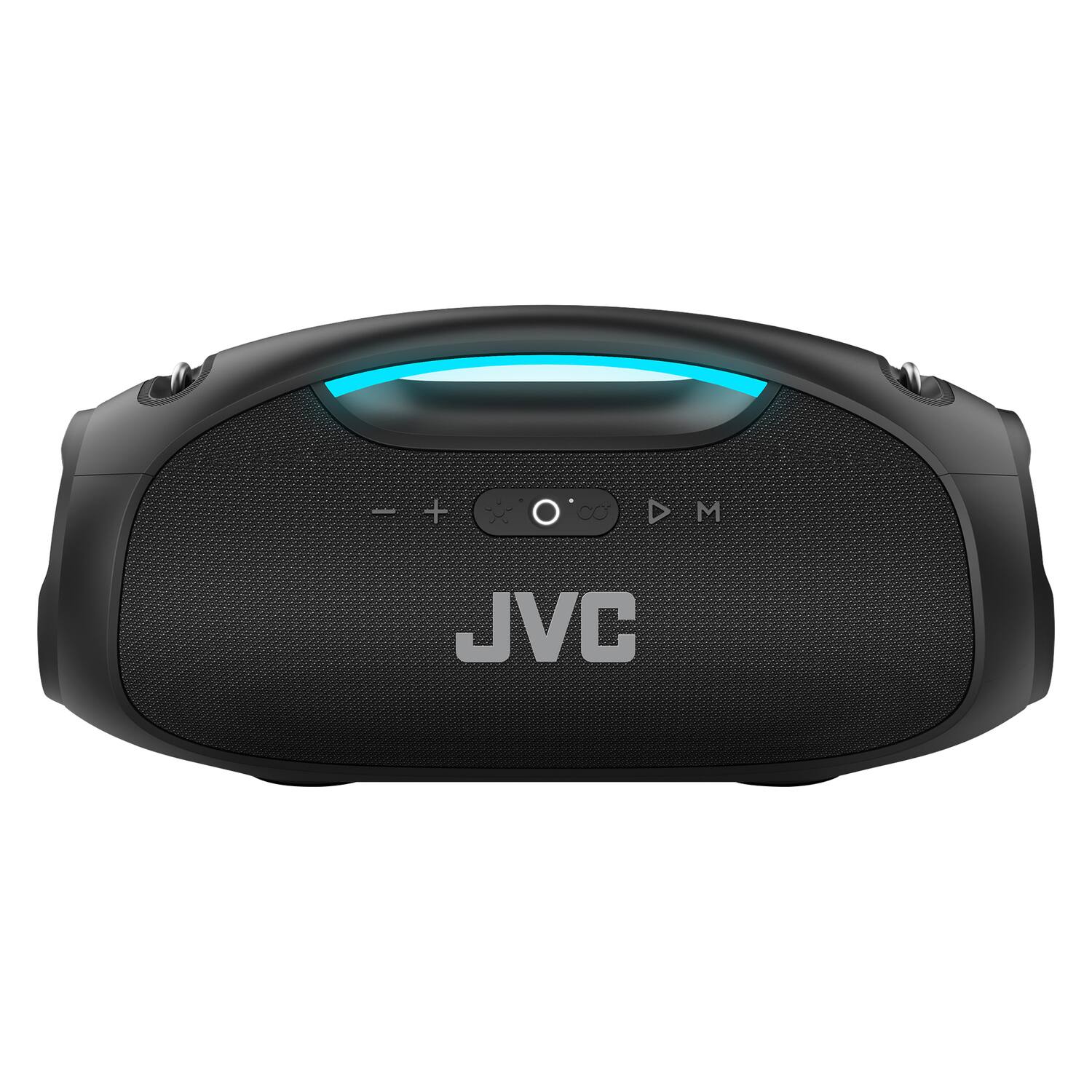Alt View 5. JVC - Portable Bluetooth® Speaker with LED Lights and Speakerphone, True Wireless, Black, SP-PA15BT - Black.