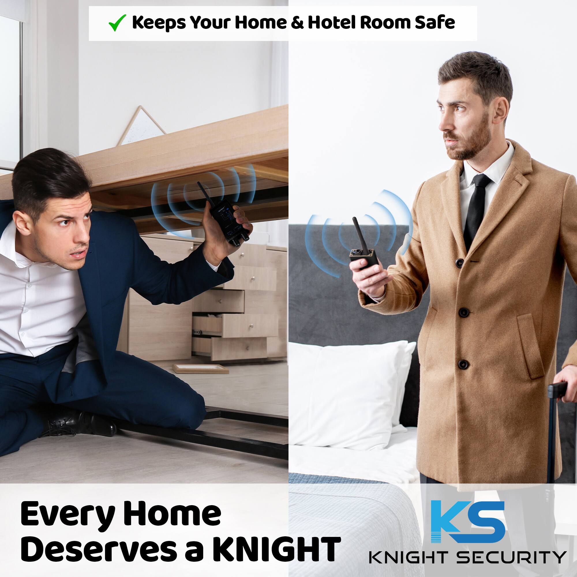 - Keeps Your Home & Hotel Room Safe
- Every Home Deserves a KNIGHT
- KNIGHT SECURITY