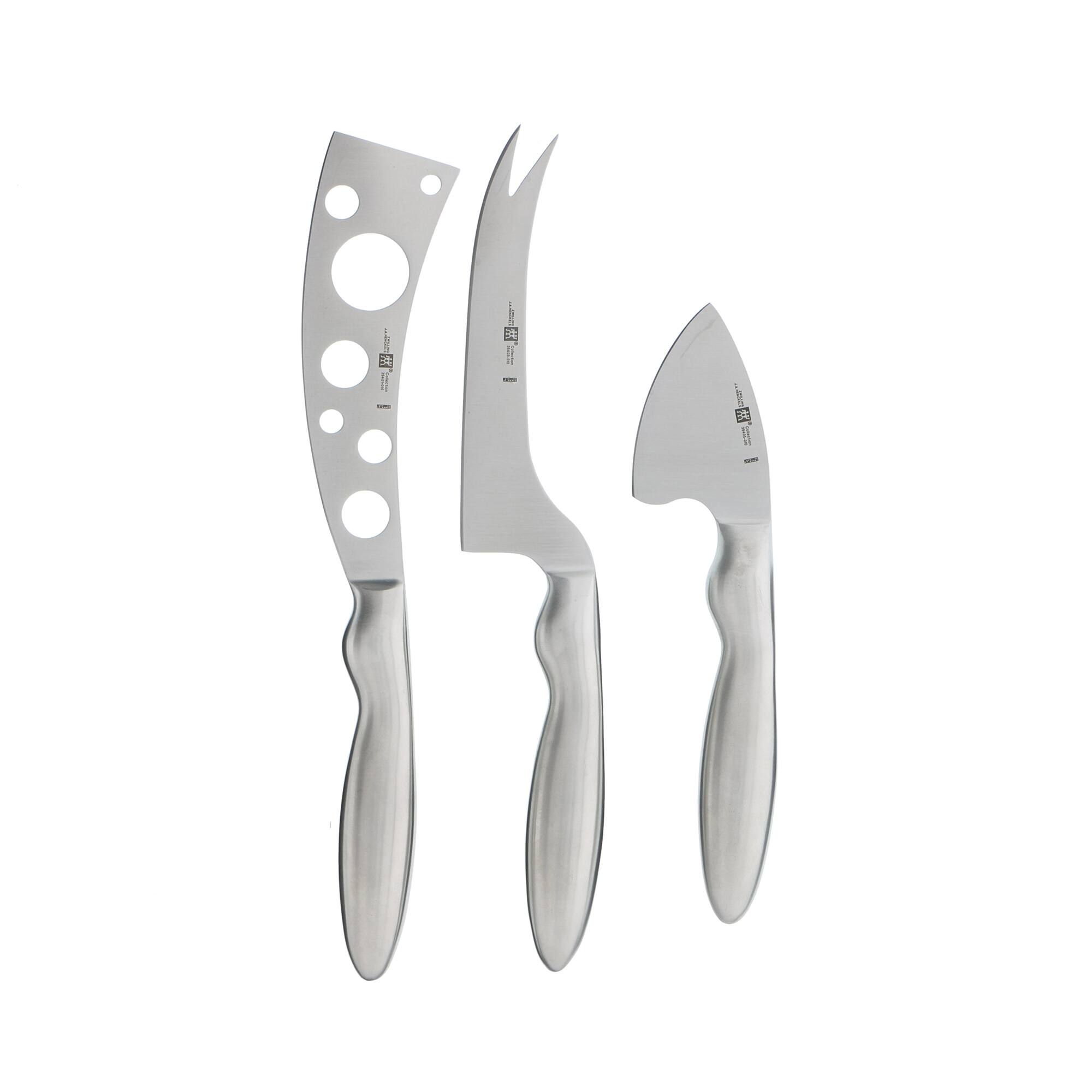 Front. ZWILLING - ZWILLING Collection 3-pc Cheese Knife Set for Charcuterie Board, Gift Set - 18/10 Stainless Steel.