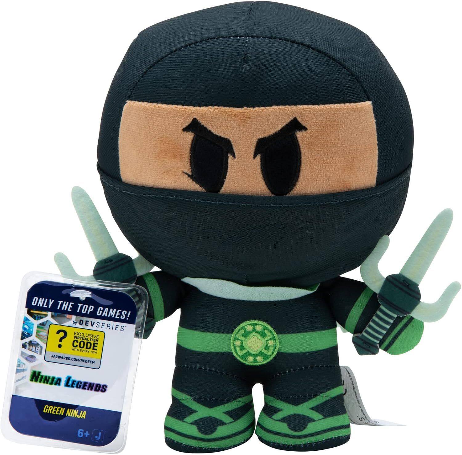 ONLY THE TOP GAMES! by DEVSERIES! EXCLUSIVE VIRTUAL CODE WITH EVERY TOY JAZWARES.COM/REDEEM NINJA LEGENDS GREEN NINJA 6+ J
