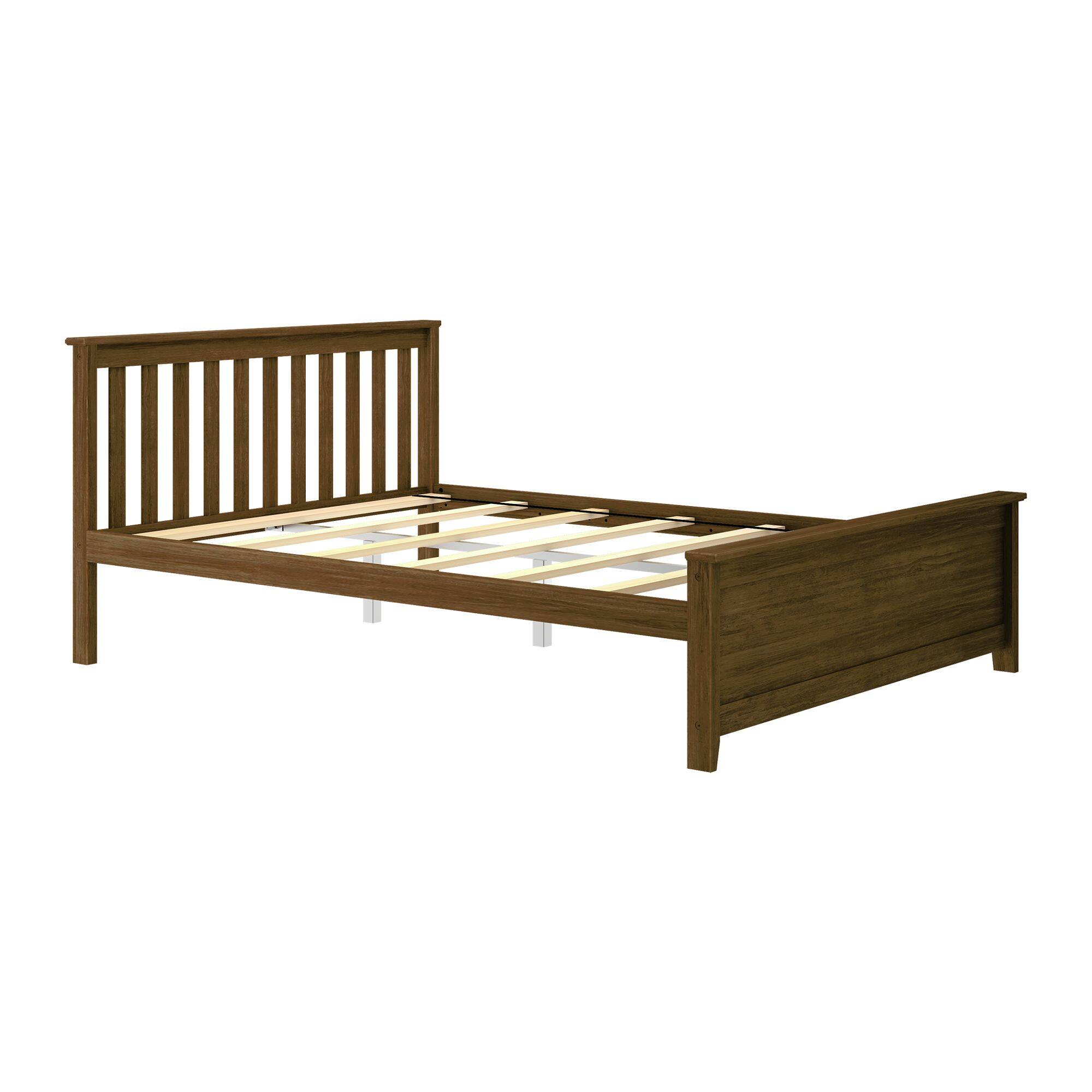 Alt View 2. Plank+Beam - Classic Queen Bed, Walnut - Walnut.