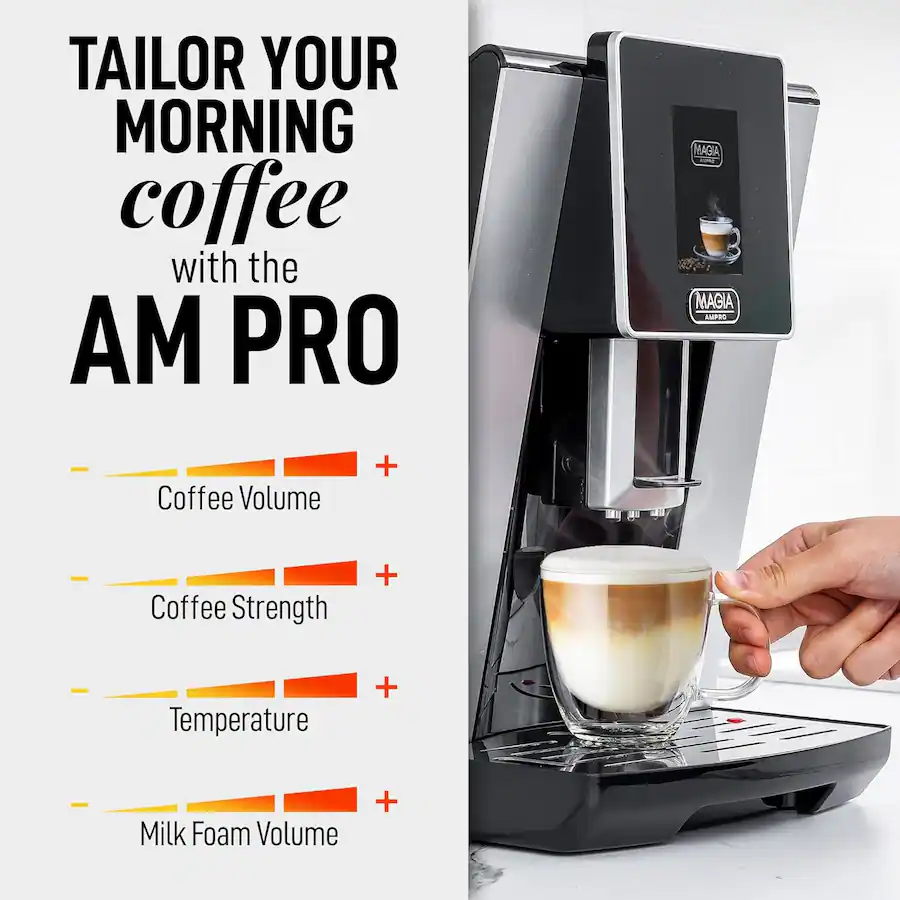 Zulay Kitchen Automatic Espresso Machine with Grinder & Milk Frother ...