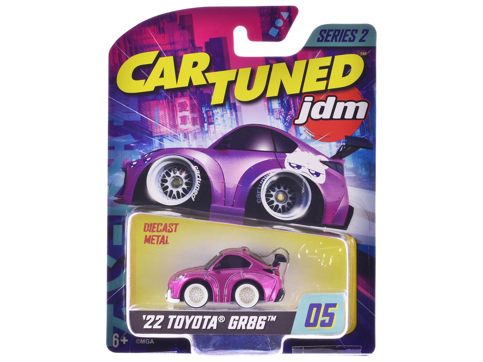SERIES 2 TM  
CAR TUNED jdm  
DIECAST METAL  
cartuner  
cart R  
'22 TOYOTA GR86M  
6+  
MGA