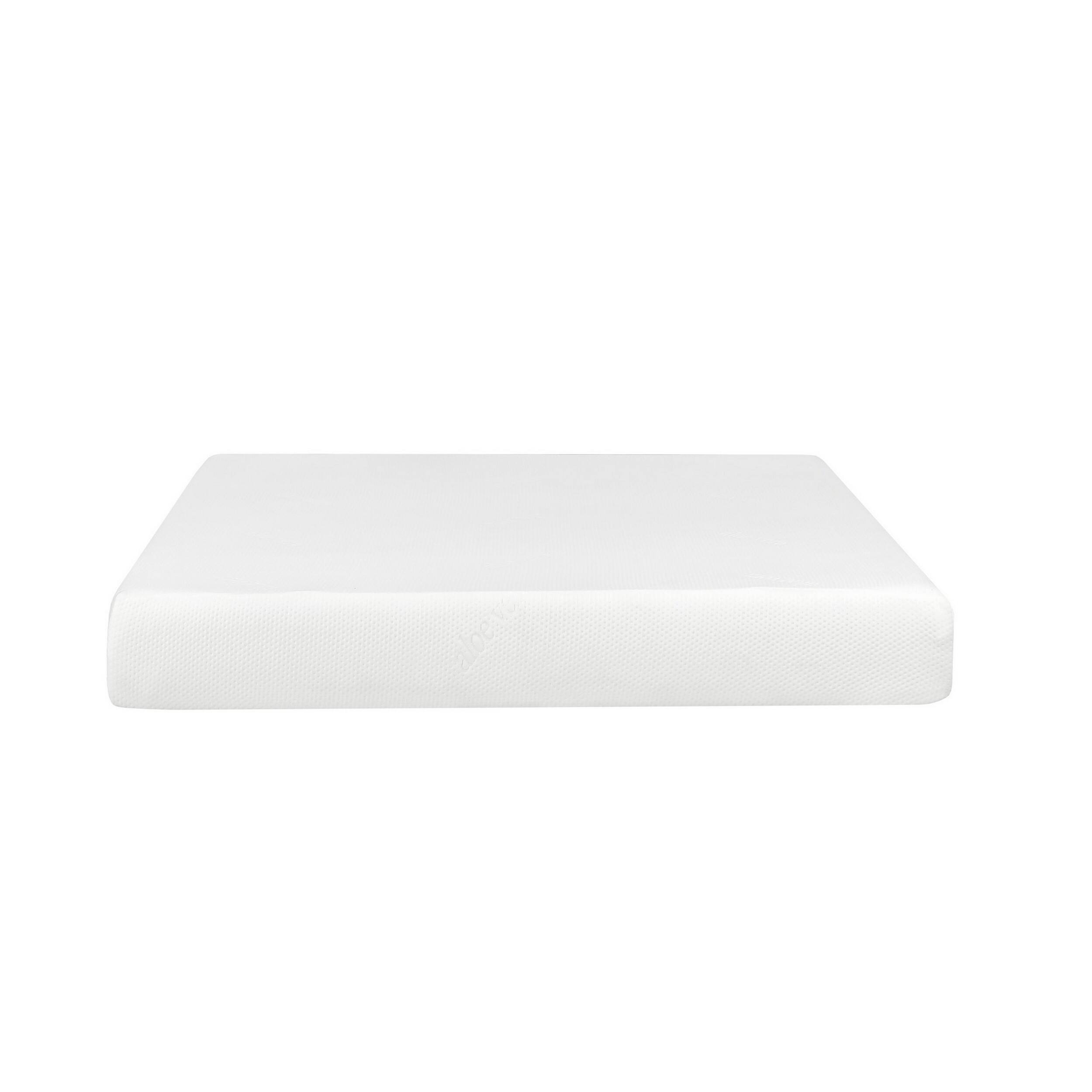 Angle. Manhattan Lane - Bree 8 Inch Plush King Size Mattress with Cool Gel Foam, Aloe Vera Infused - White.
