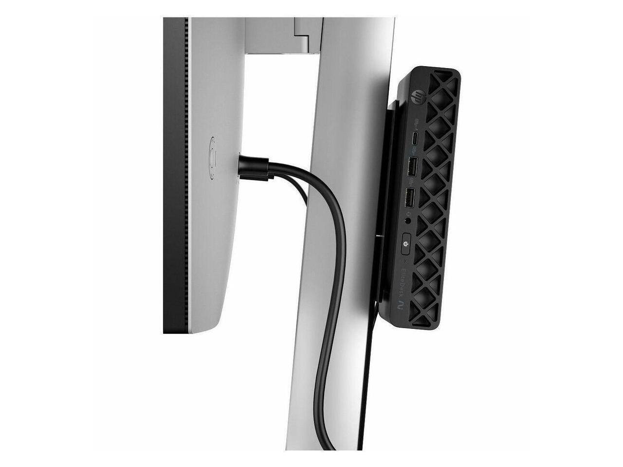 Alt View 1. HP - HP EliteDesk 8 G2i Mini PC - Core Ultra 5 335 - 16GB - 512GB NVMe SSD - Win 11 Pro - Wi-Fi 7 - 90W - D95RJUT#ABA - Black.