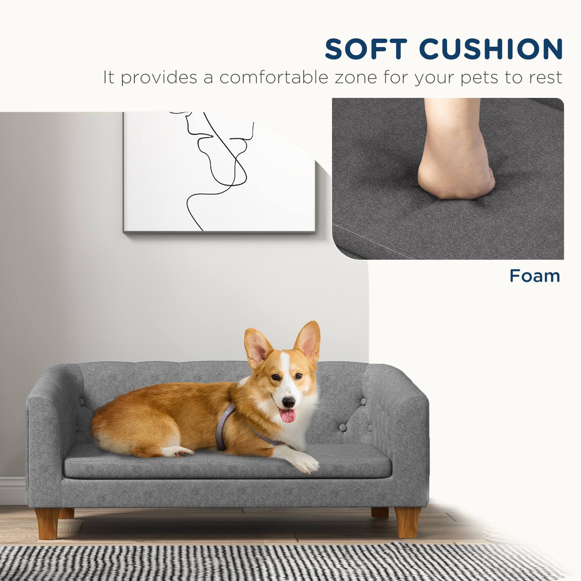 SOFT CUSHION  
It provides a comfortable zone for your pets to rest  

Foam