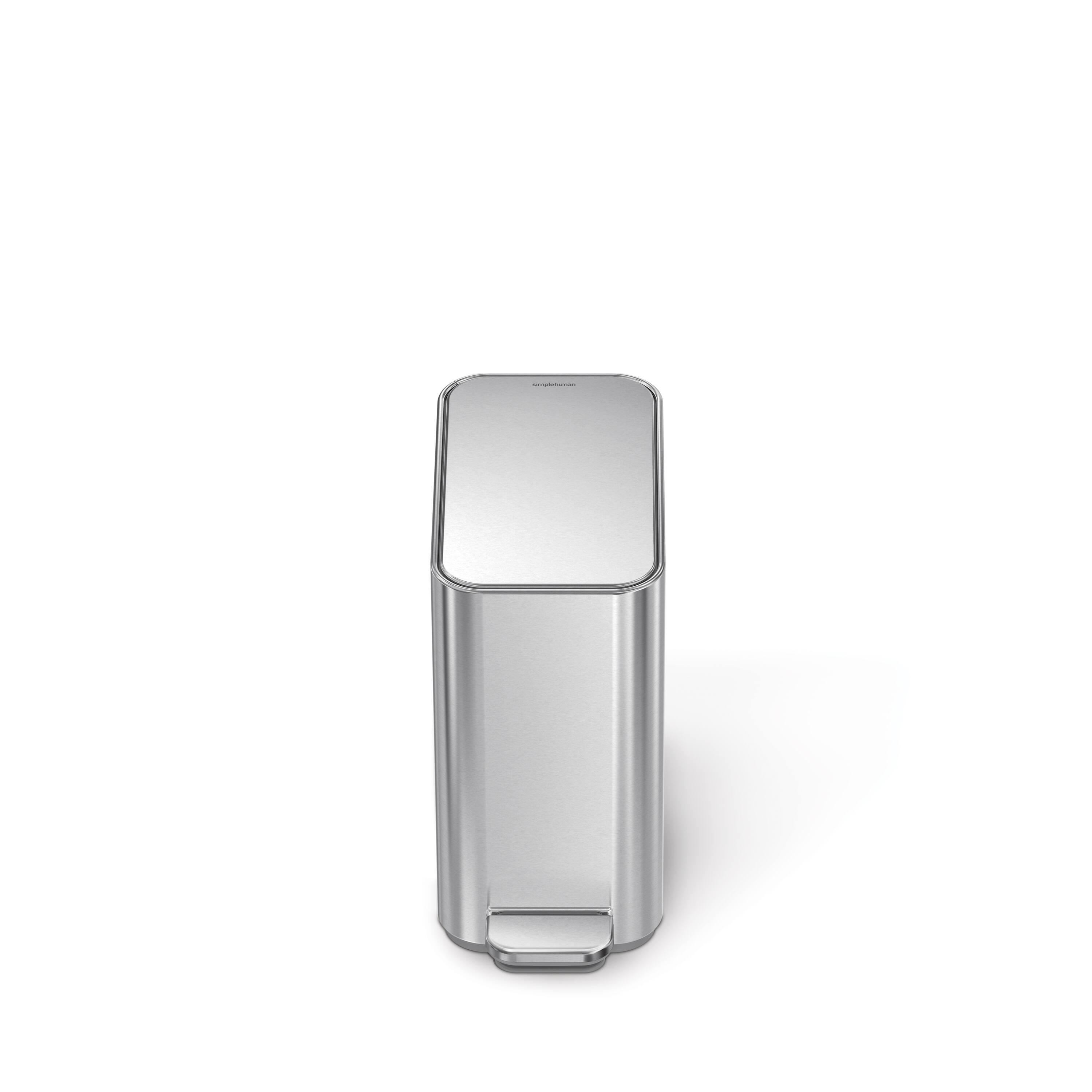 Alt View 4. simplehuman - 5L slim step can, brushed stainless steel - Brushed.