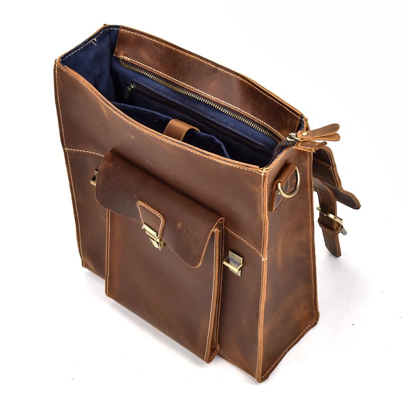 Alt View 9. Steel Horse Leather - The Vali Backpack | Handmade Vintage Leather - Brown.