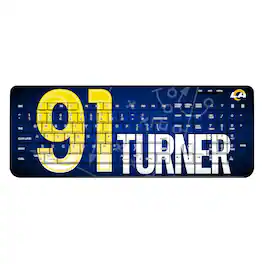 Keyscaper - Kobie Turner Los Angeles Rams Wireless Keyboard - Black