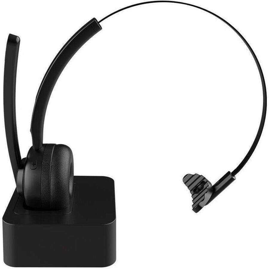 Alt View 3. 4XEM Corporation - 4XEM Bluetooth Wireless Office Headset with Charging Base - Mono - Wireless - Bluetooth - 32.8 ft - 20 Hz to 20 kHz - Black.